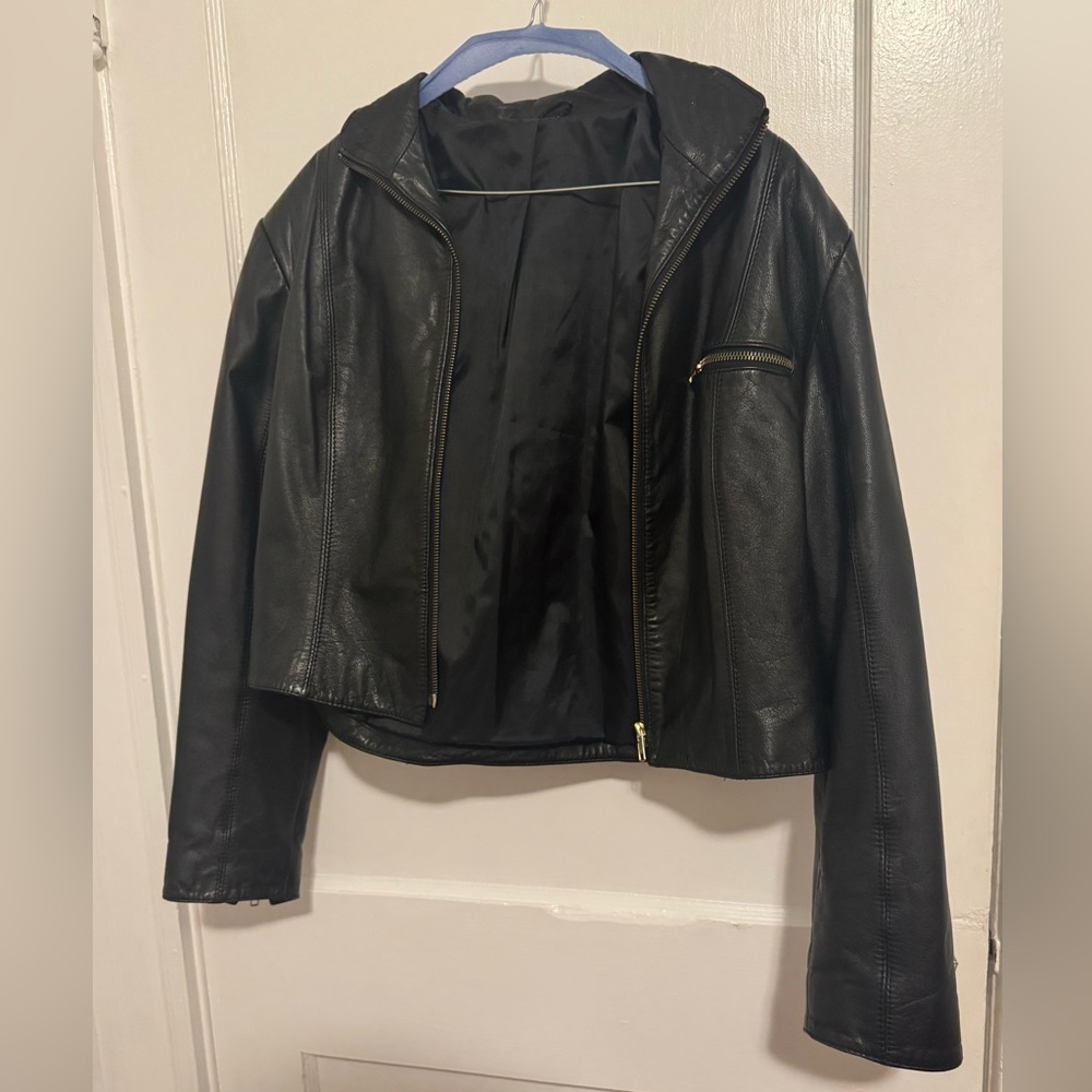 Vintage Black Leather Jacket